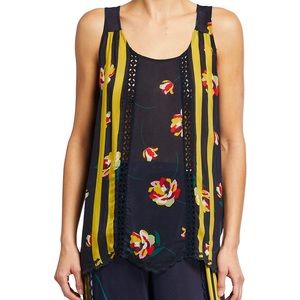 Johnny Was Emily Floral Georgette Eyelet Tank (NWOT)